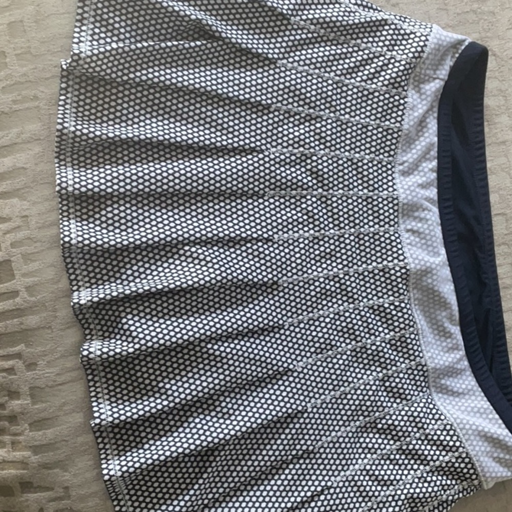 Black and White Patterned Skirt